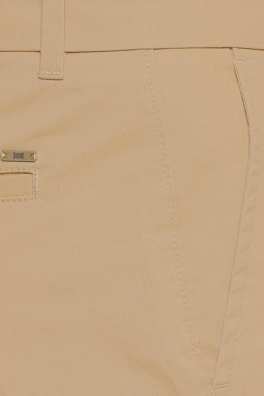 BASICS TAPERED FIT HONEY MUSTARD STRETCH TROUSER