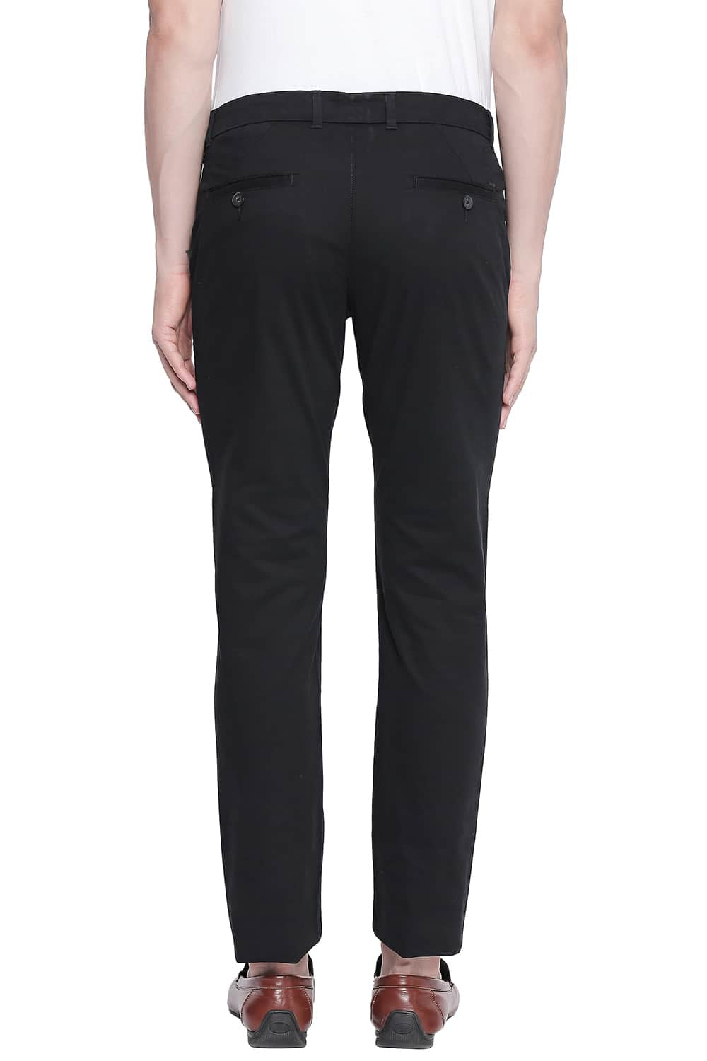 BASICS TAPERED FIT STRETCH TROUSER