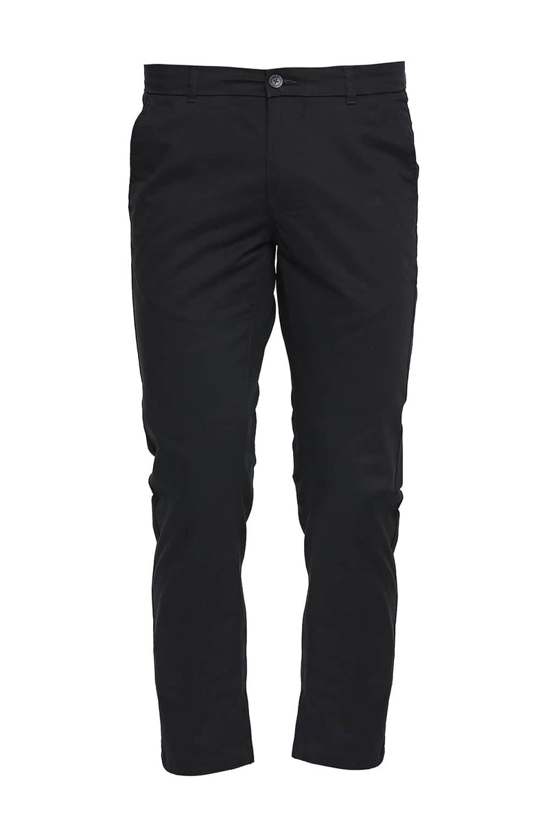 BASICS TAPERED FIT STRETCH TROUSER