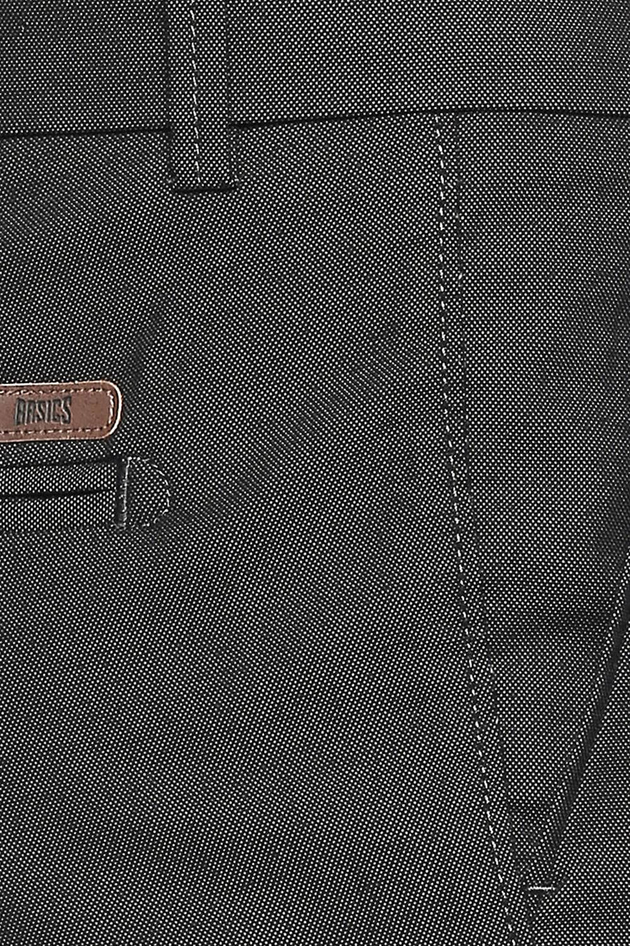BASICS TAPERED FIT PEAT GREY STRETCH TROUSER