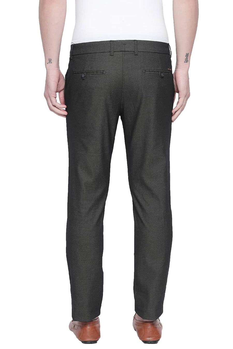 BASICS TAPERED FIT CASTLEROCK STRETCH TROUSER