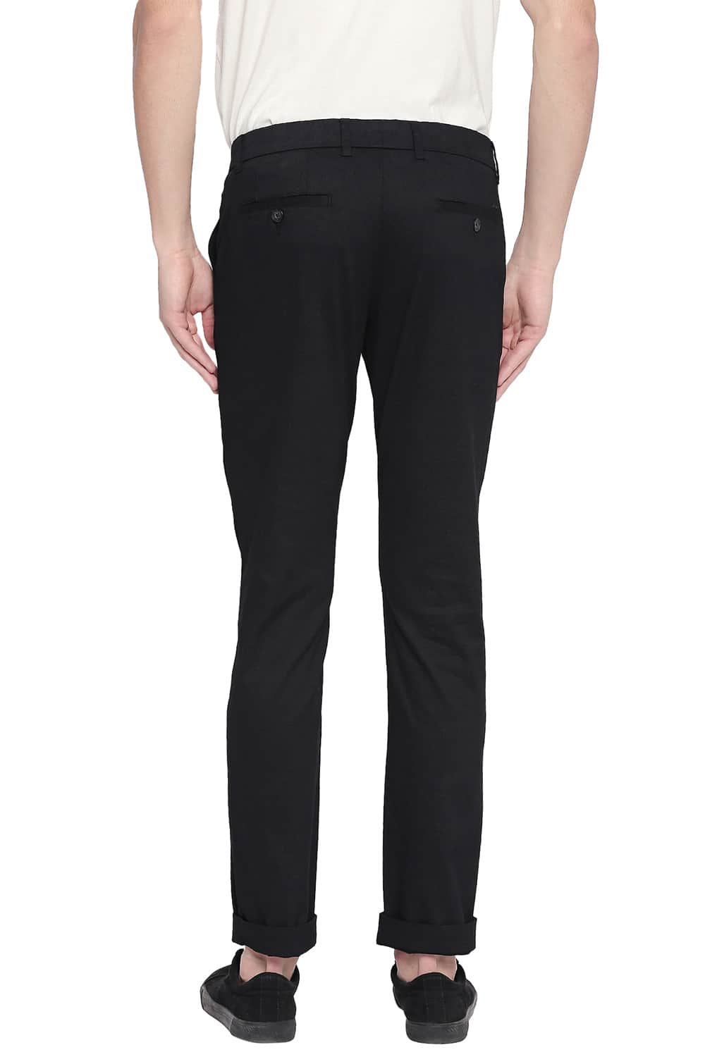 BASICS TAPERED FIT STRETCH TROUSER