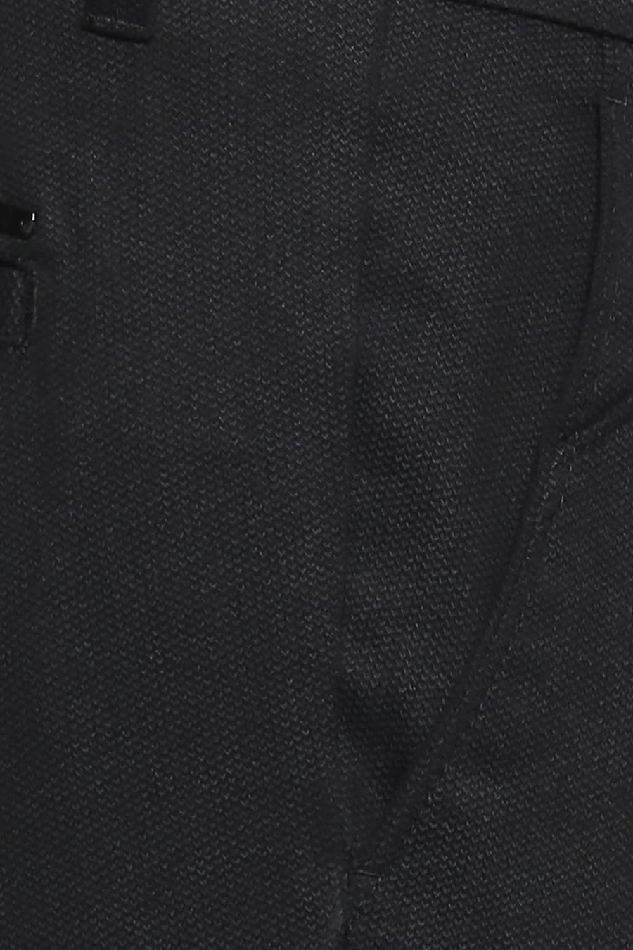 BASICS TAPERED FIT PIRATE BLACK STRETCH TROUSER