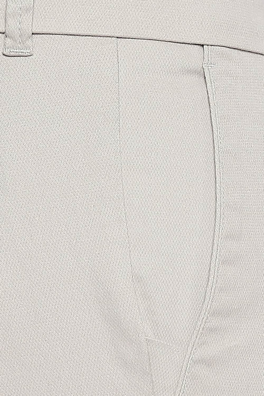 BASICS TAPERED FIT SILVER BIRCH STRETCH TROUSER