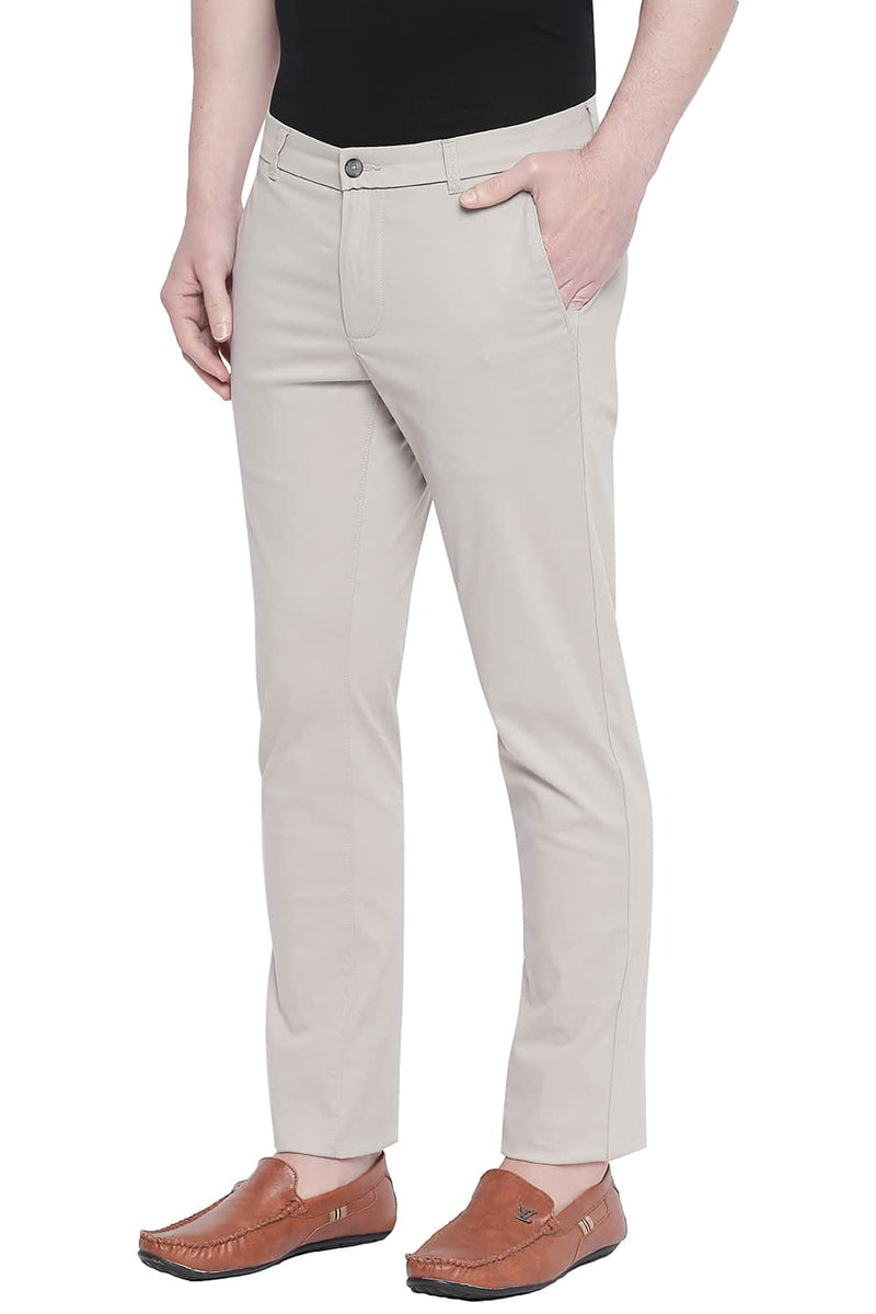 BASICS TAPERED FIT STRETCH TROUSER