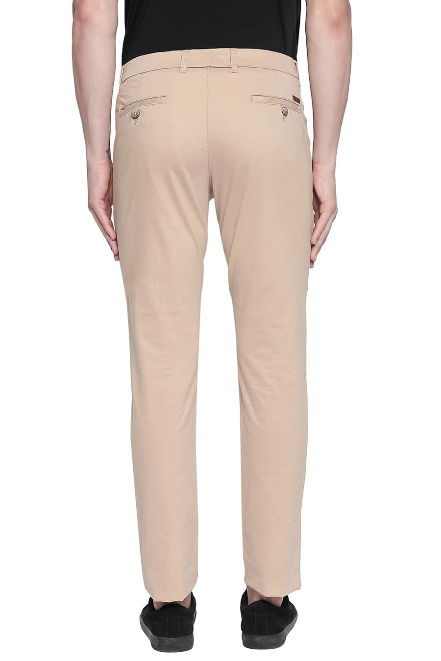 BASICS TAPERED FIT TANNIN STRETCH TROUSER