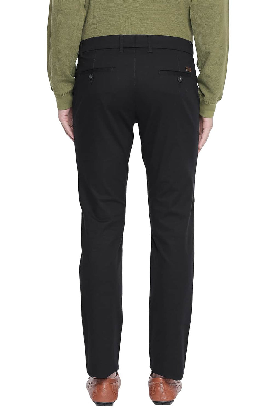 BASICS TAPERED FIT STRETCH LIMO STRETCH TROUSER