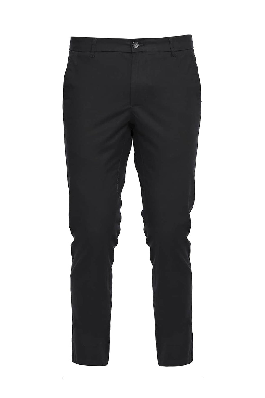 BASICS TAPERED FIT STRETCH LIMO STRETCH TROUSER