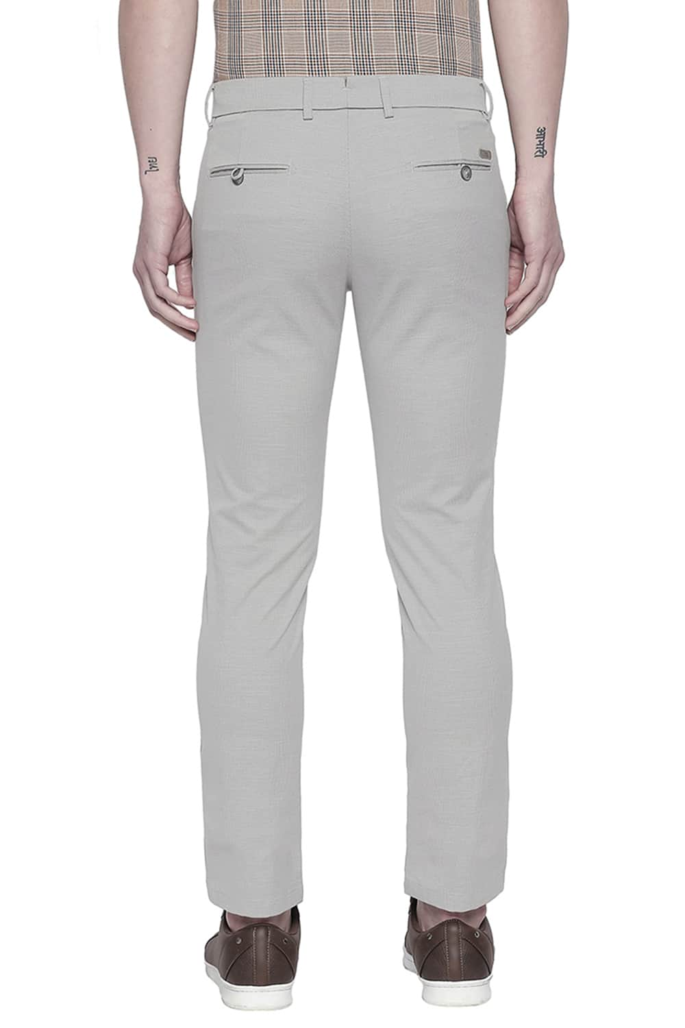 BASICS TAPERED FIT STRETCH TROUSER