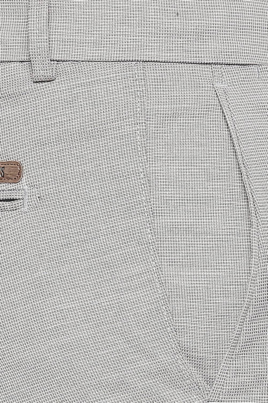 BASICS TAPERED FIT CHATEAU GREY STRETCH TROUSER
