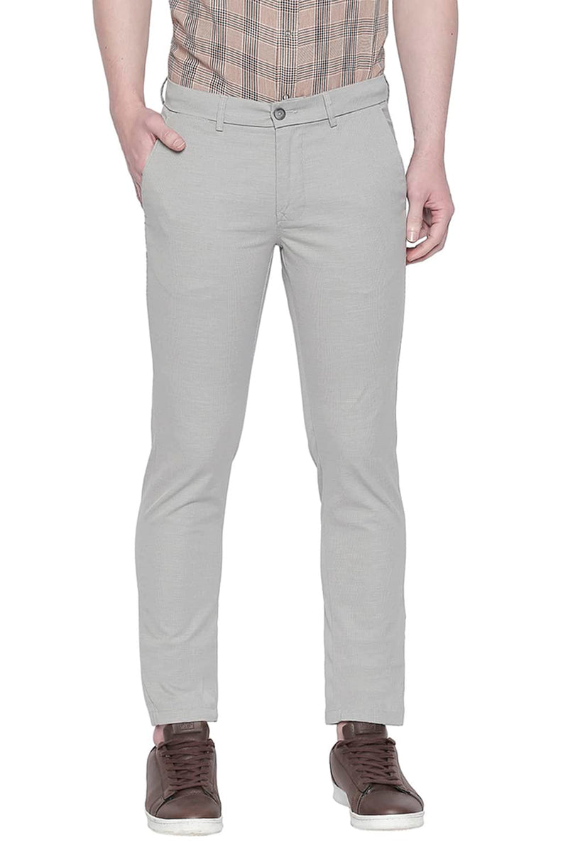 BASICS TAPERED FIT STRETCH TROUSER