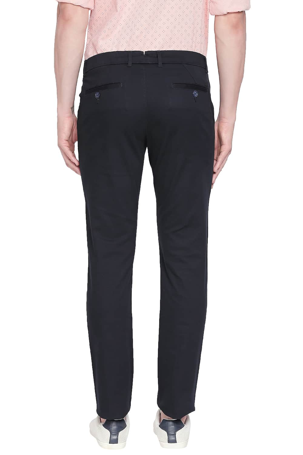 BASICS TAPERED FIT STRETCH TROUSER