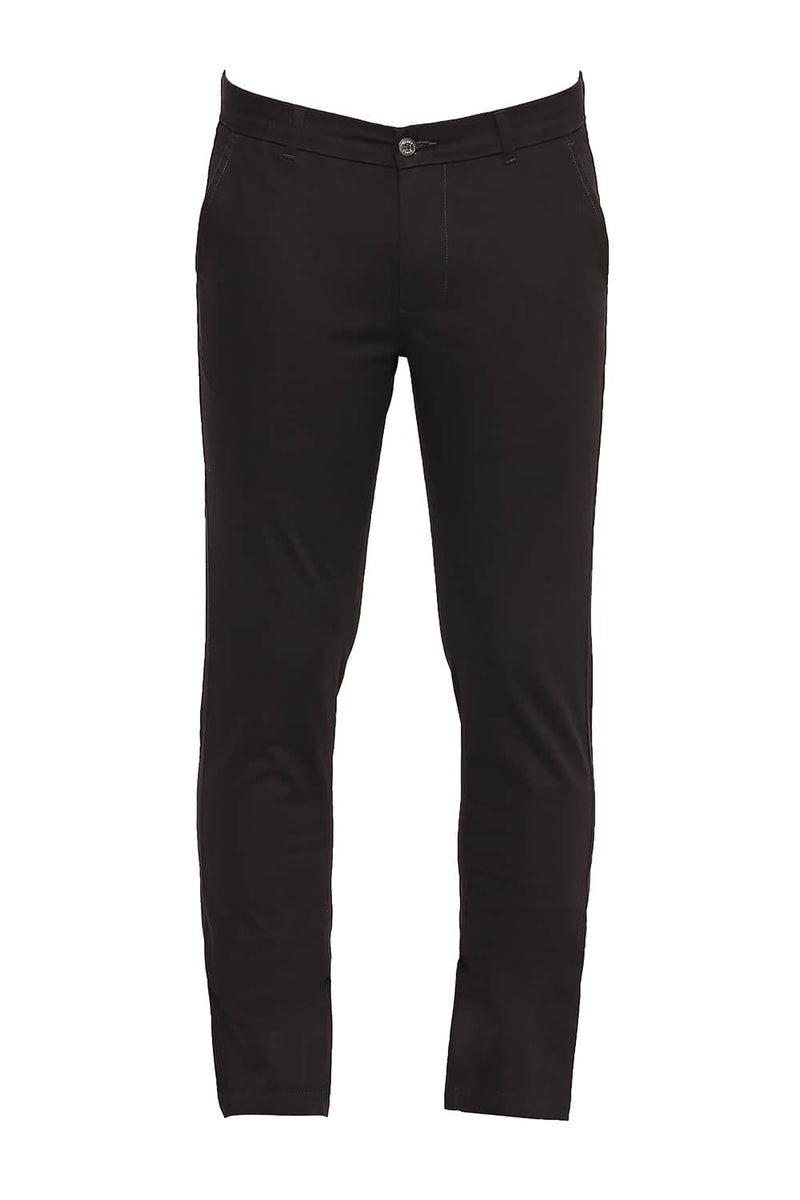 BASICS TAPERED FIT STRETCH TROUSER