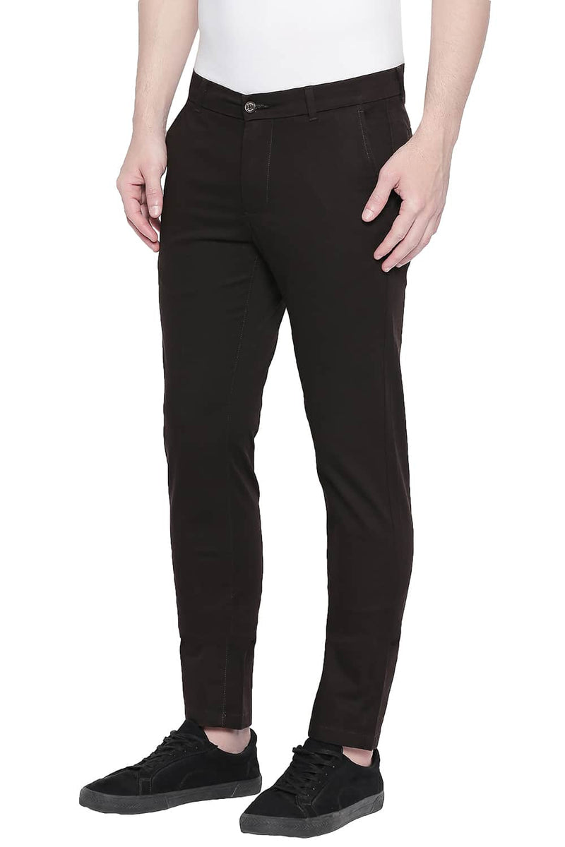 BASICS TAPERED FIT STRETCH TROUSER