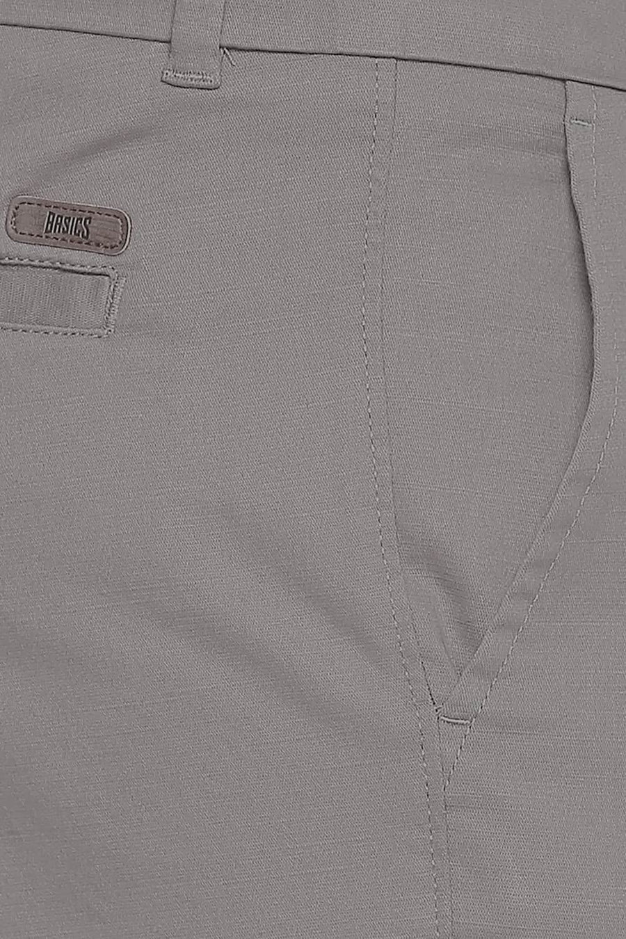 BASICS TAPERED FIT MOON ROCK STRETCH TROUSER