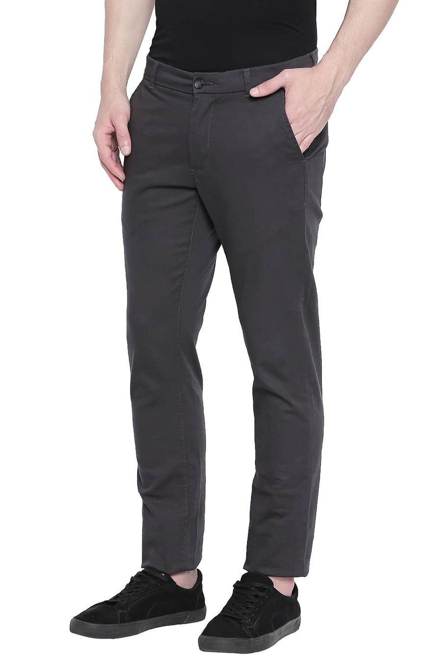 BASICS TAPERED FIT CASTLEROCK STRETCH TROUSER