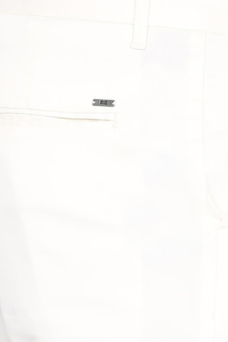 BASICS TAPERED FIT BRIGHT WHITE OVER DYED TROUSER