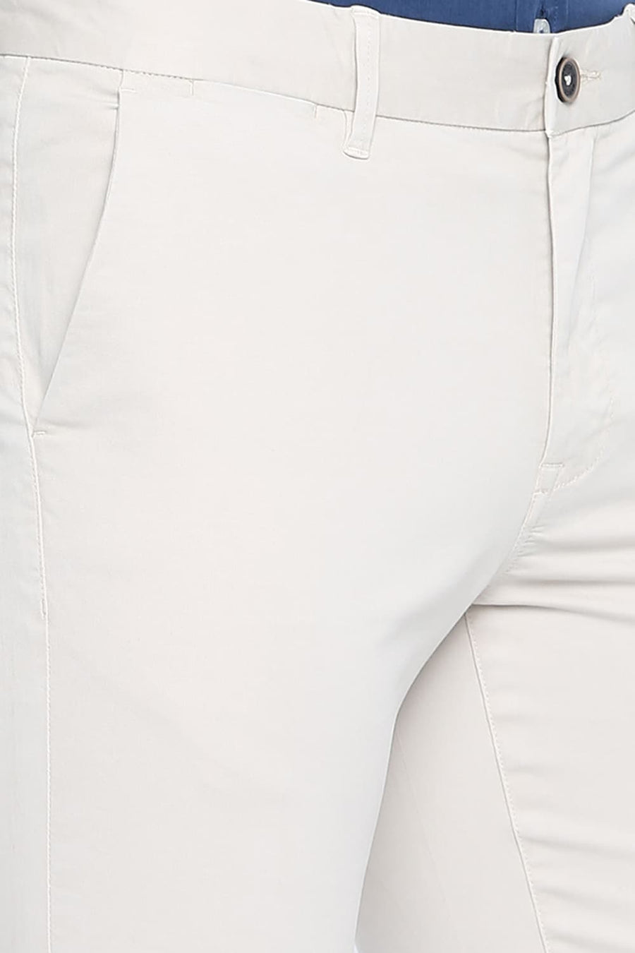 BASICS TAPERED FIT CEMENT OVER DYED TROUSER