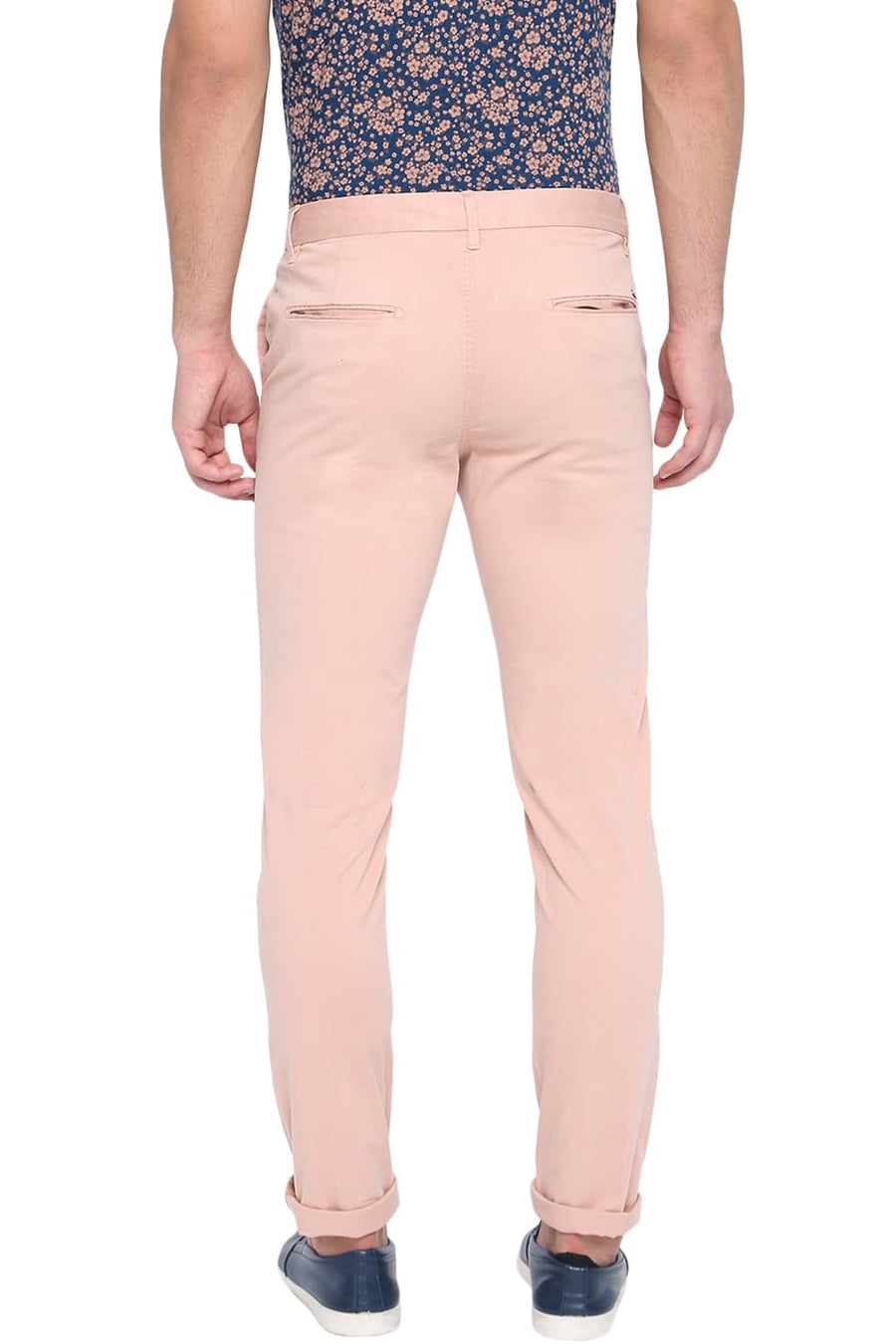 BASICS TAPERED FIT MUTED CLAY OVER DYED TROUSER