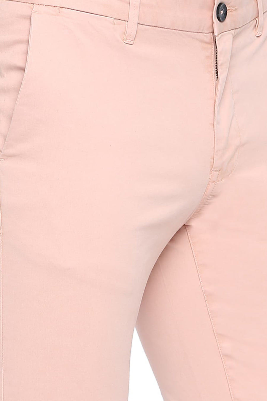 BASICS TAPERED FIT MUTED CLAY OVER DYED TROUSER