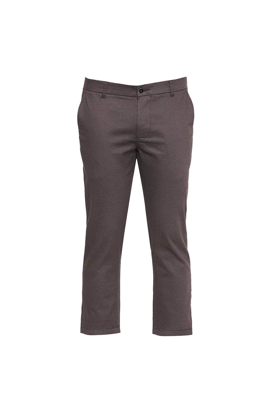 BASICS TAPERED FIT EIFFEL TOWER PRINTED STRETCH TROUSER