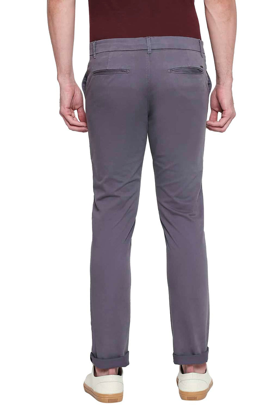 BASICS TAPERED FIT CASTLE ROCK DYED STRETCH TROUSER
