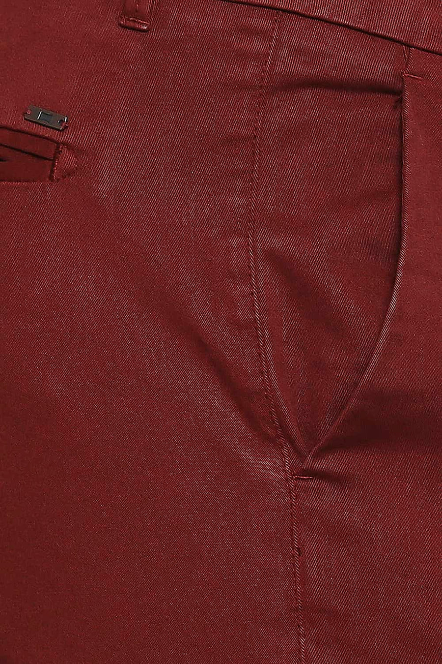 BASICS TAPERED FIT SABLE DYED STRETCH TROUSER