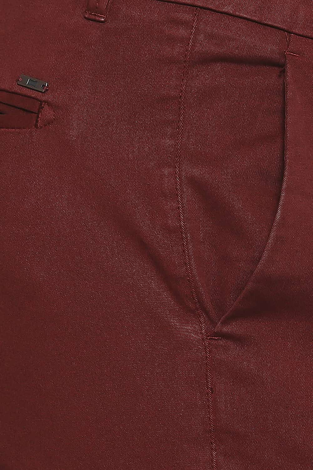 BASICS TAPERED FIT DYED STRETCH TROUSER