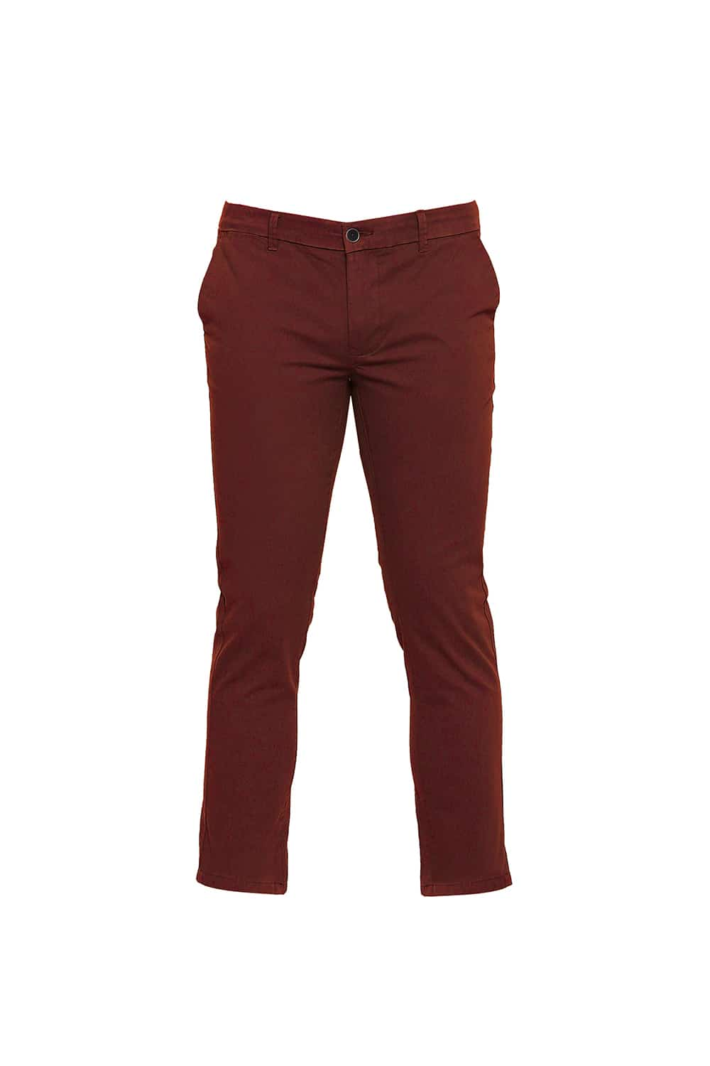 BASICS TAPERED FIT DYED STRETCH TROUSER