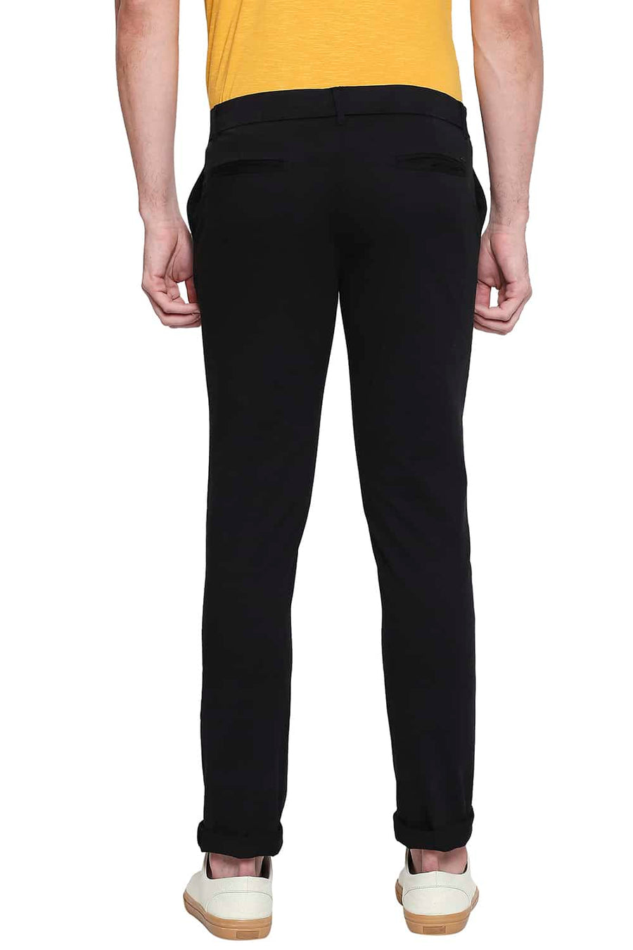 BASICS TAPERED FIT JET SET DYED STRETCH TROUSER