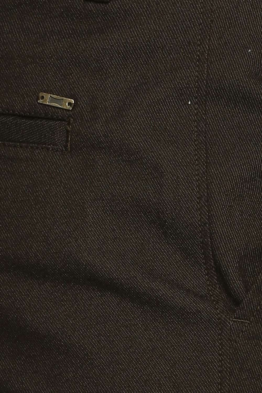 BASICS TAPERED FIT BLACK OLIVE STRETCH TROUSER