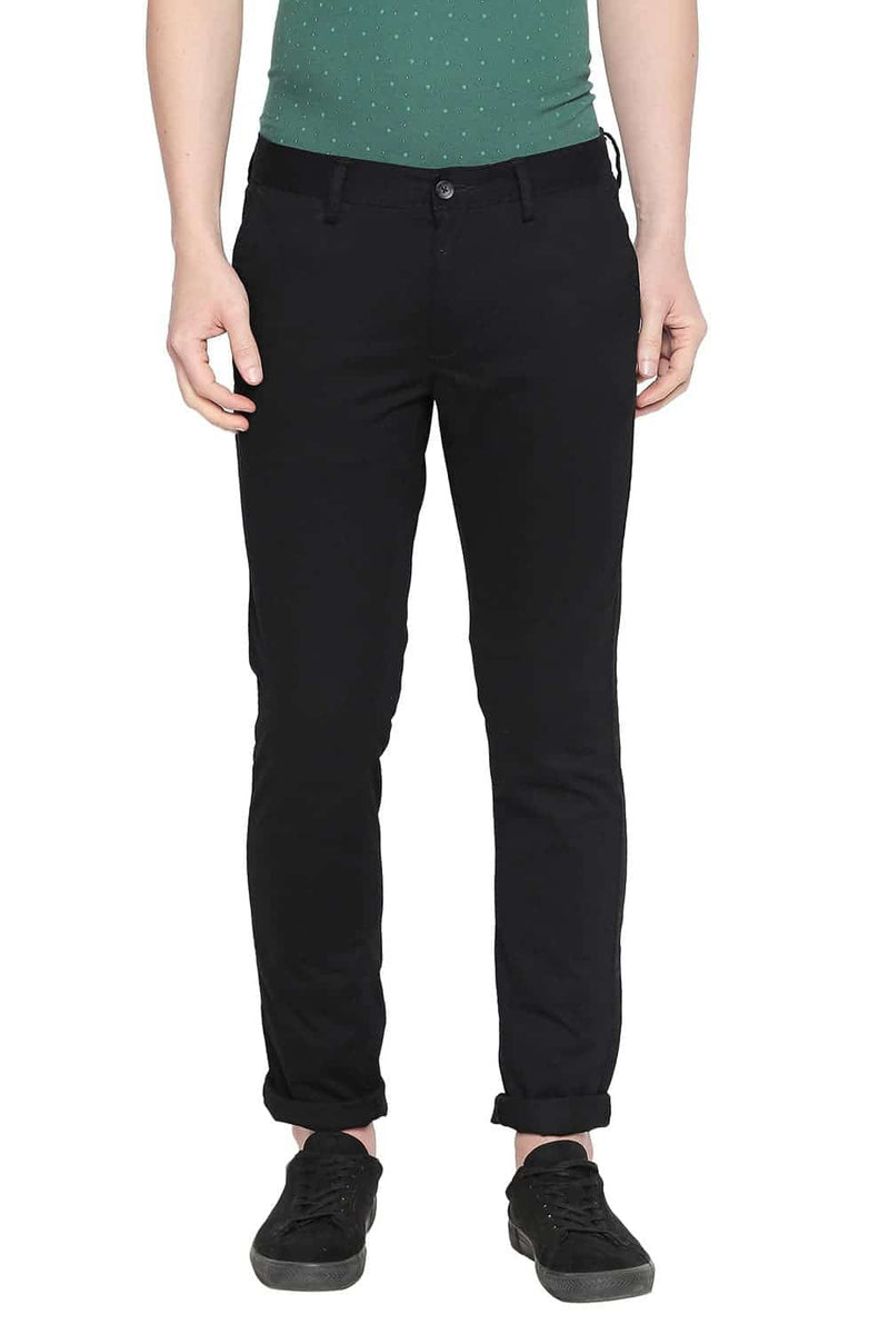 BASICS TAPERED FIT STRETCH TROUSER