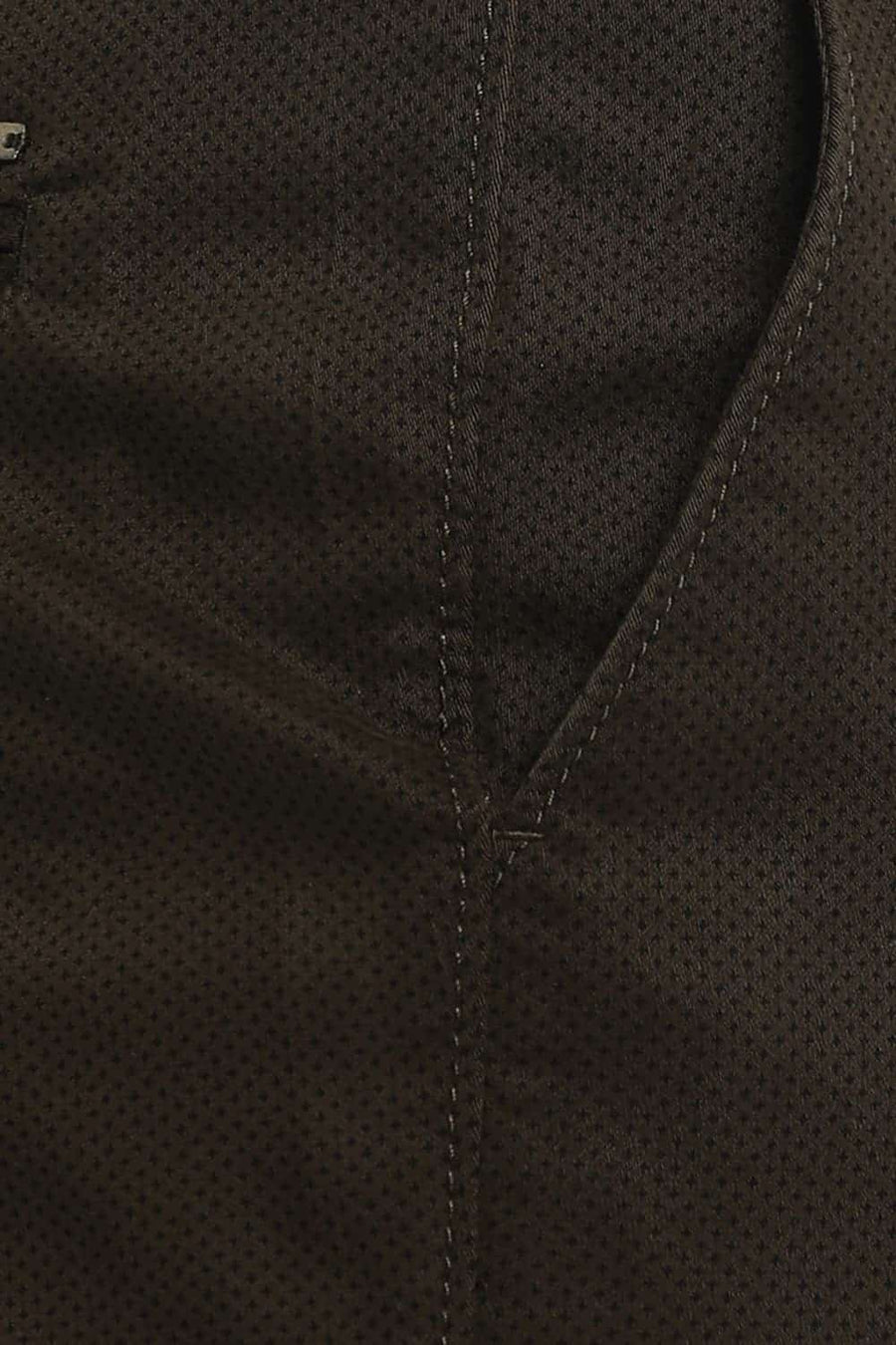 BASICS TAPERED FIT DARK OLIVE STRETCH TROUSER