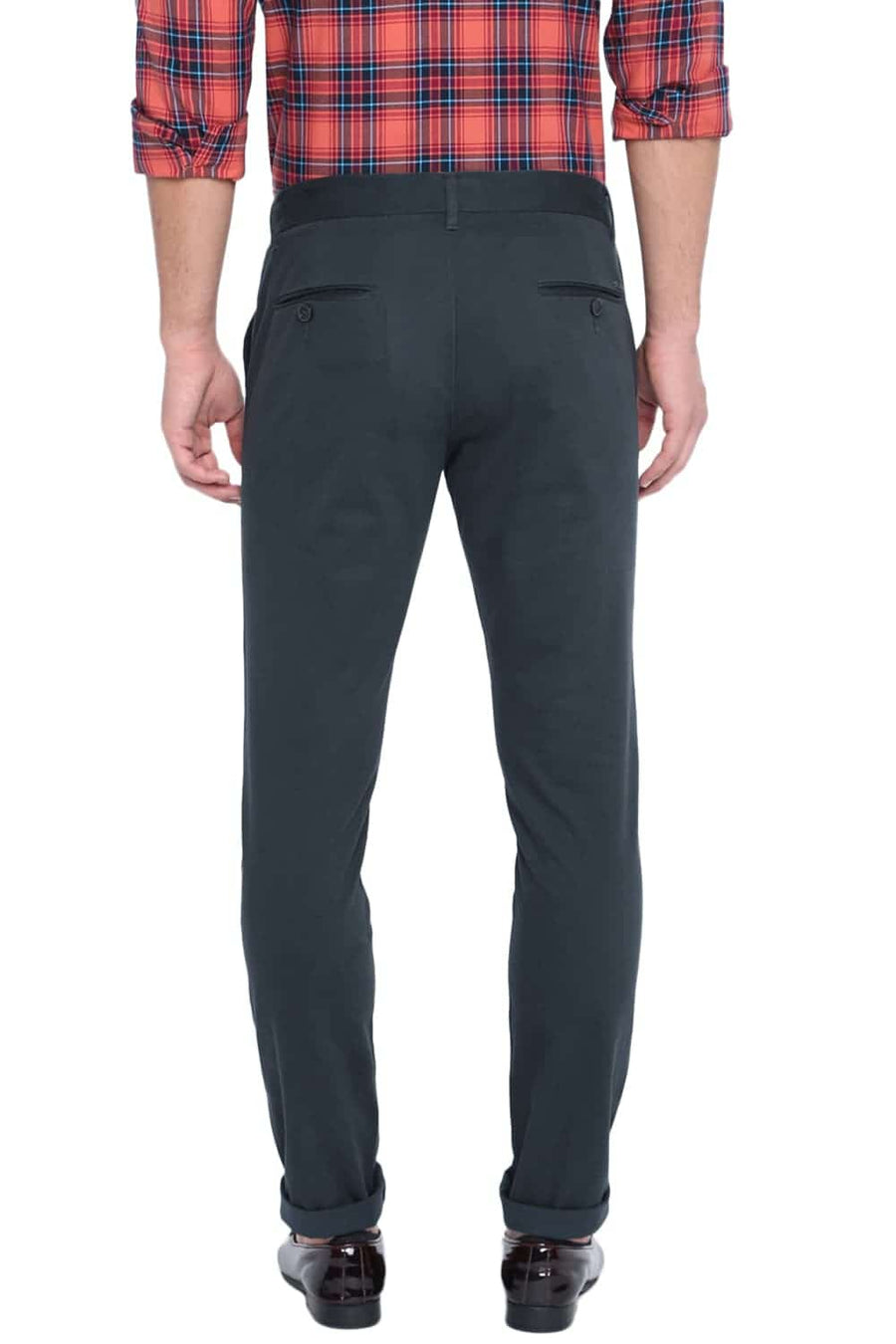BASICS TAPERED FIT ORION BLUE STRETCH TROUSER