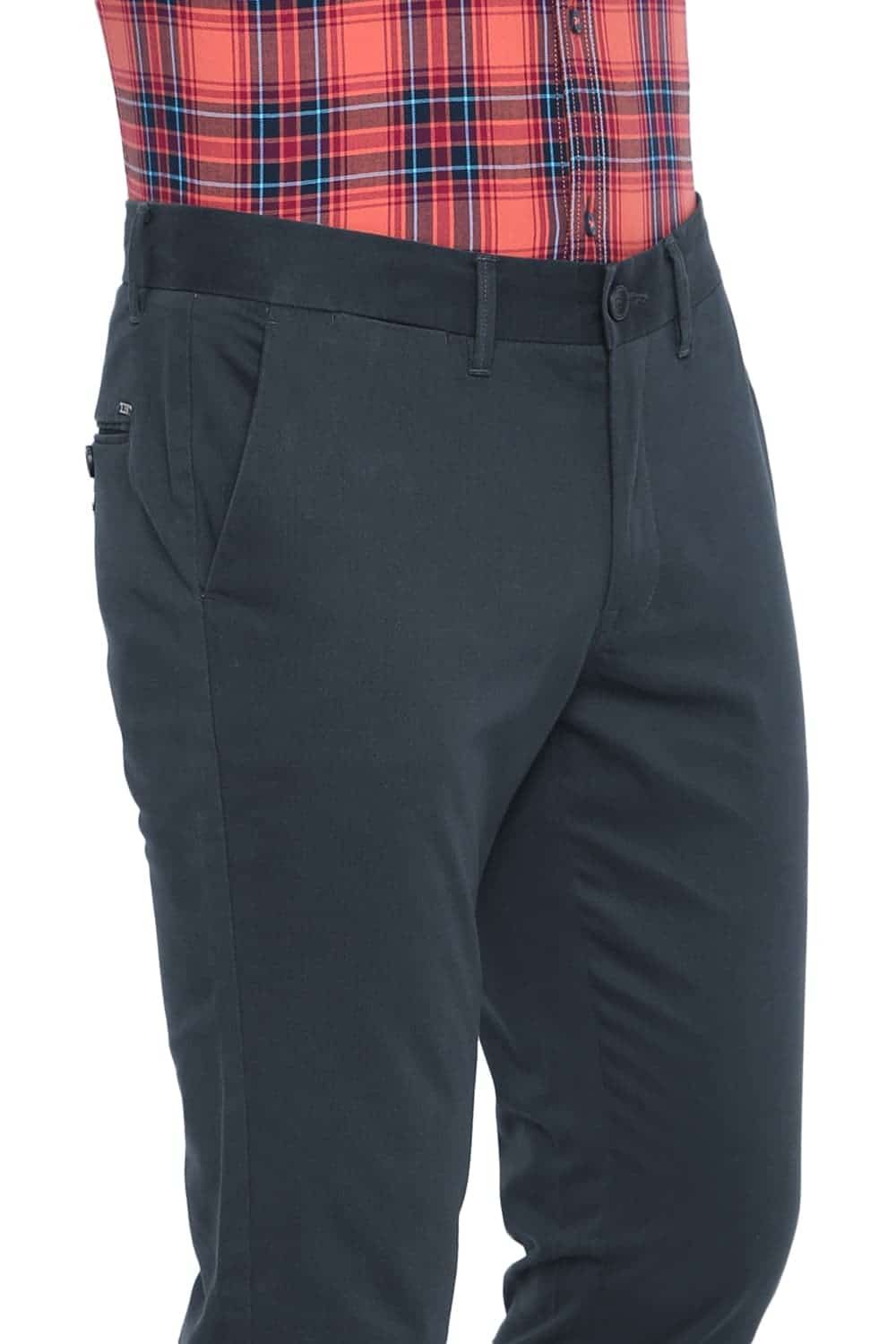 BASICS TAPERED FIT STRETCH TROUSER