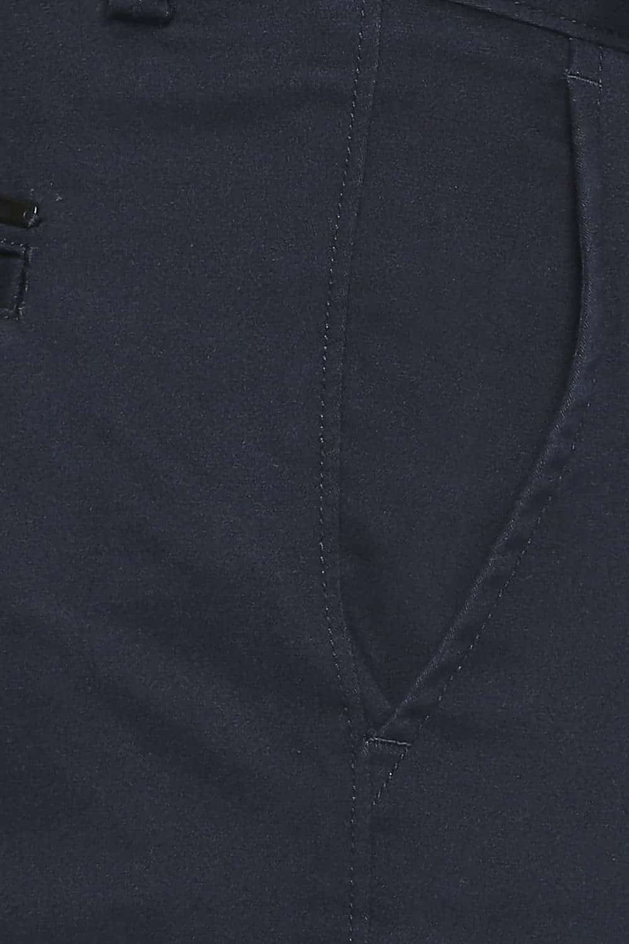 BASICS TAPERED FIT DEEP NAVY STRETCH TROUSER