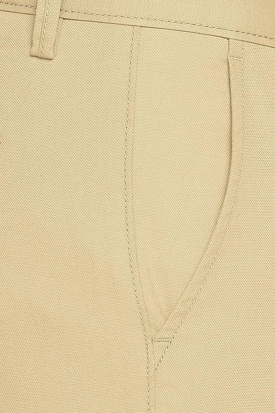 BASICS TAPERED FIT PRAIRIE SAND STRETCH TROUSER