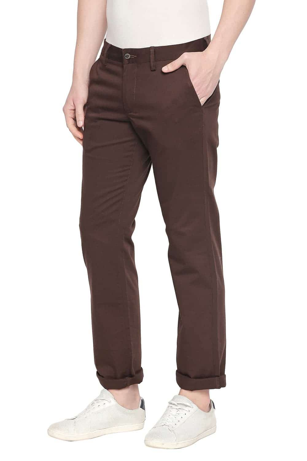 BASICS TAPERED FIT STRETCH TROUSER