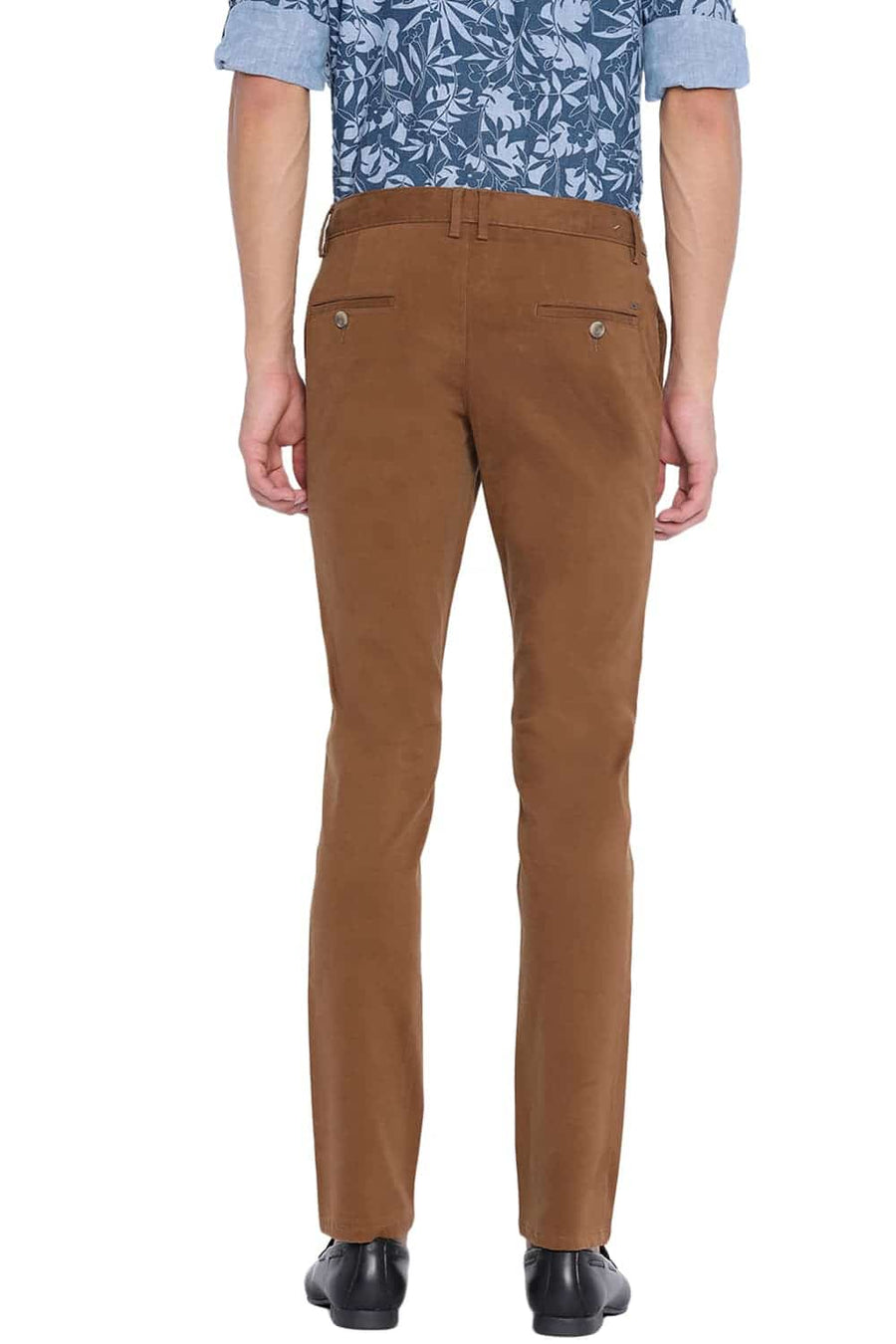 BASICS TAPERED FIT ERMINE STRETCH TROUSER