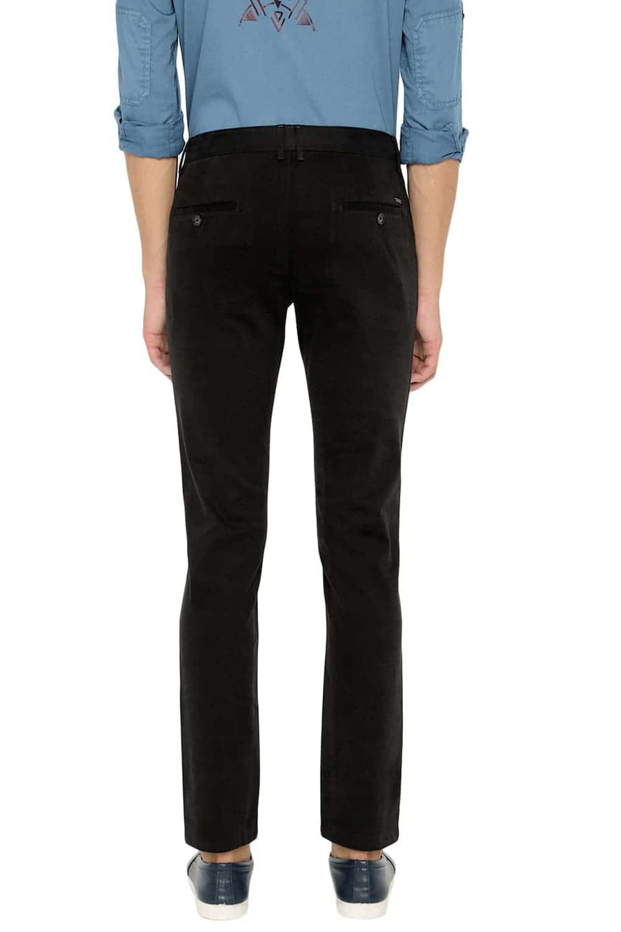 BASICS TAPERED FIT CAVIAR STRETCH TROUSER