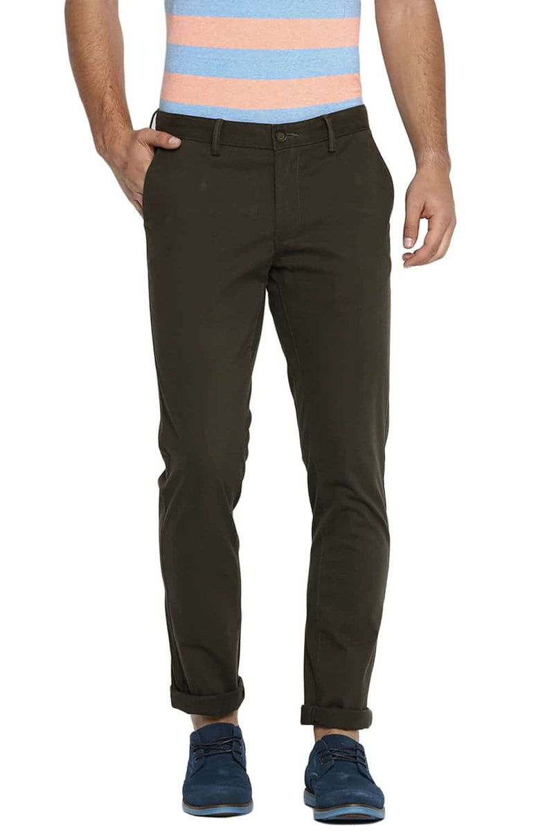 BASICS TAPERED FIT STRETCH TROUSER