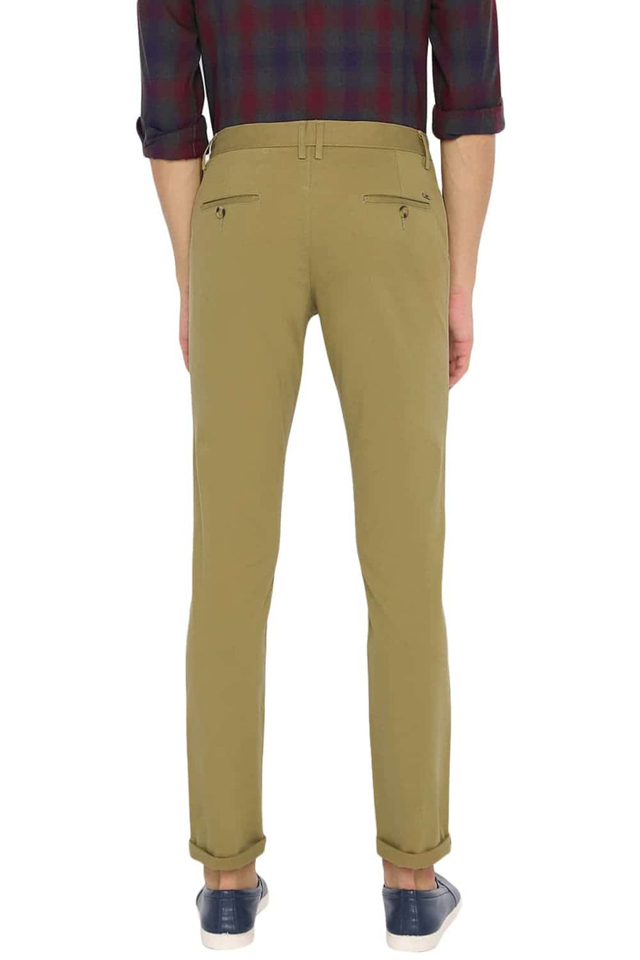 BASICS TAPERED FIT FENNEL SEED STRETCH TROUSER