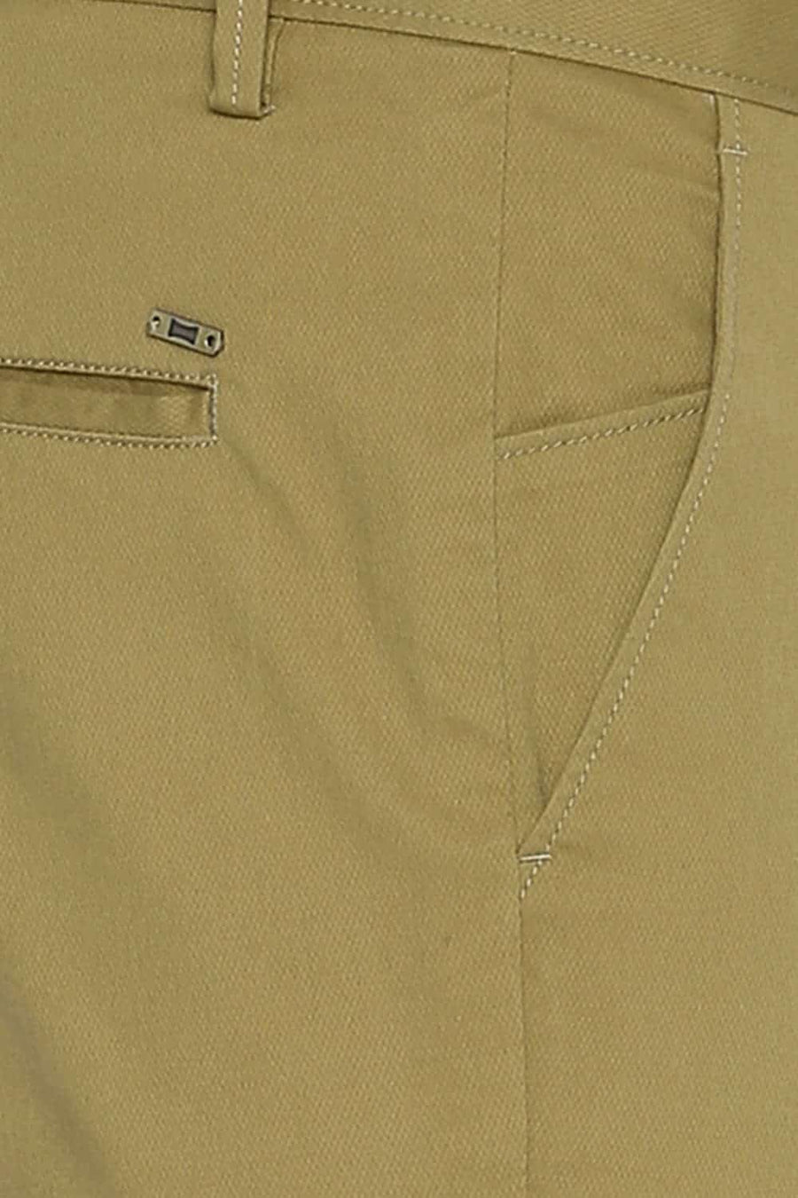 BASICS TAPERED FIT FENNEL SEED STRETCH TROUSER