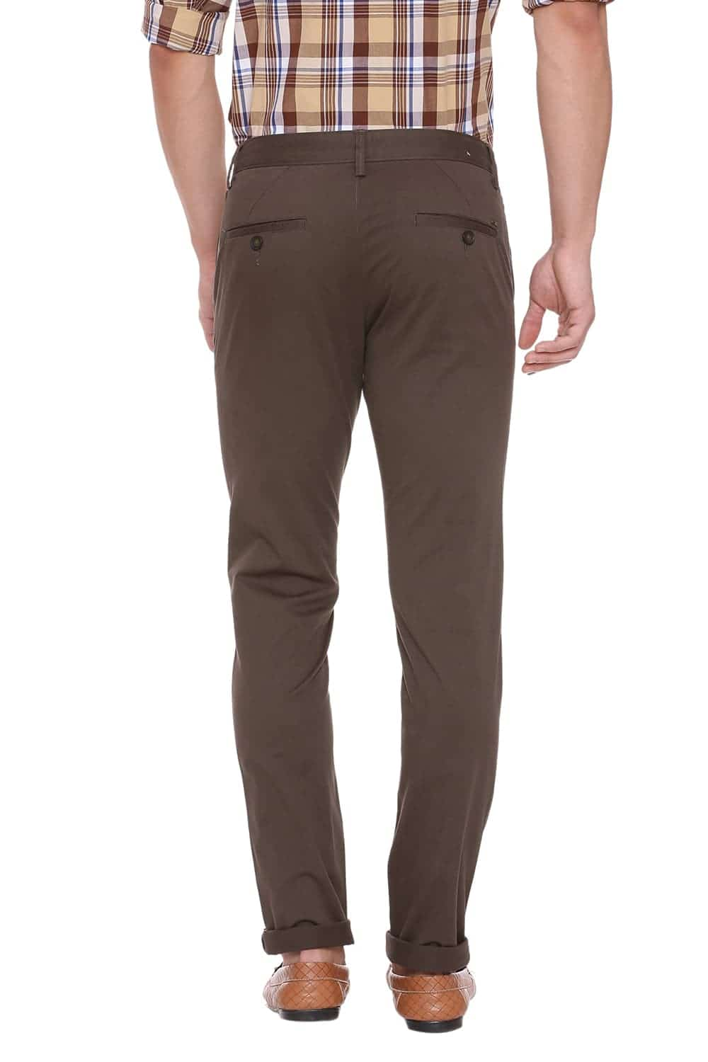 BASICS TAPERED FIT STRETCH TROUSER