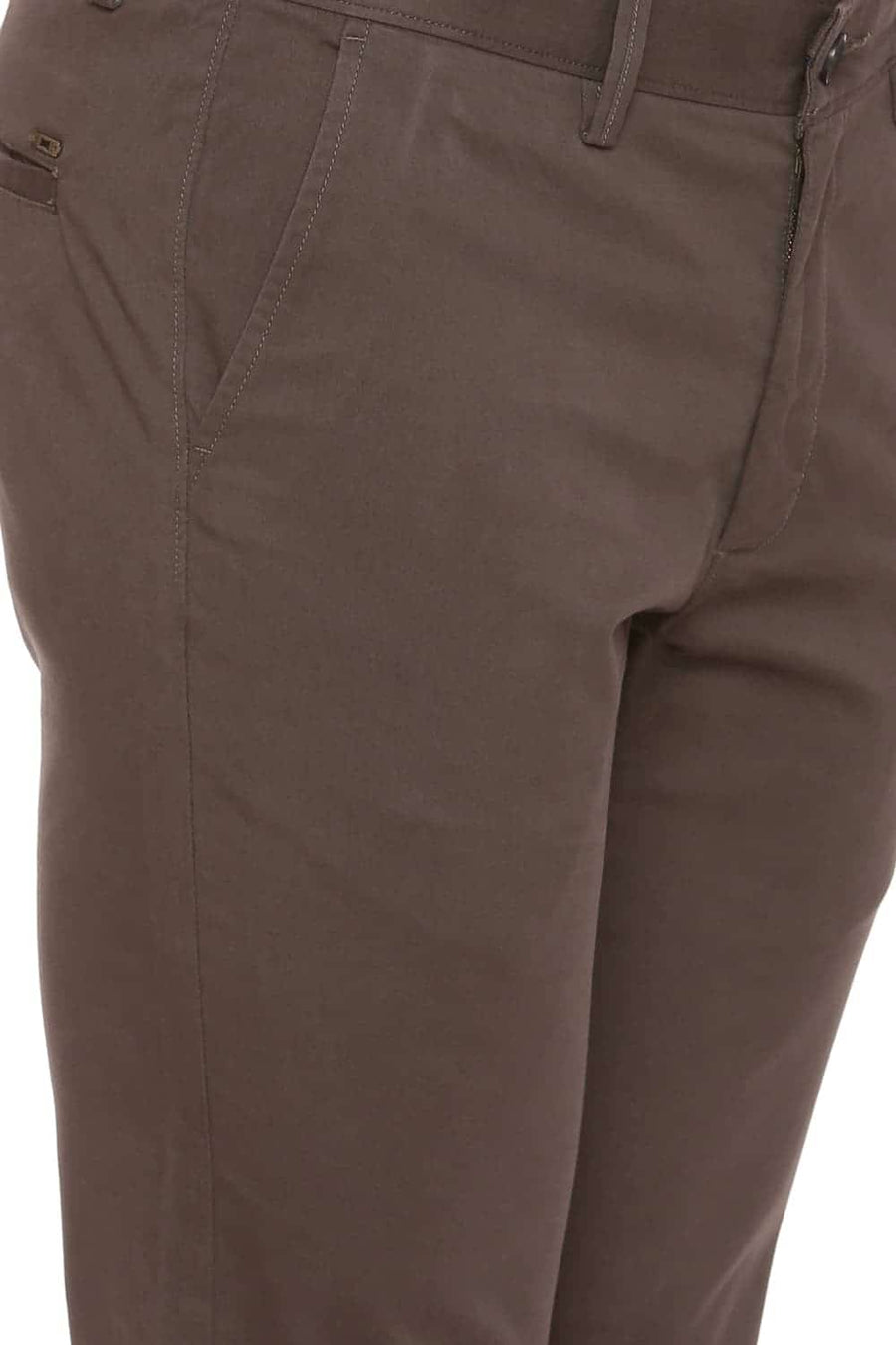 BASICS TAPERED FIT FOREST NIGHT STRETCH TROUSER