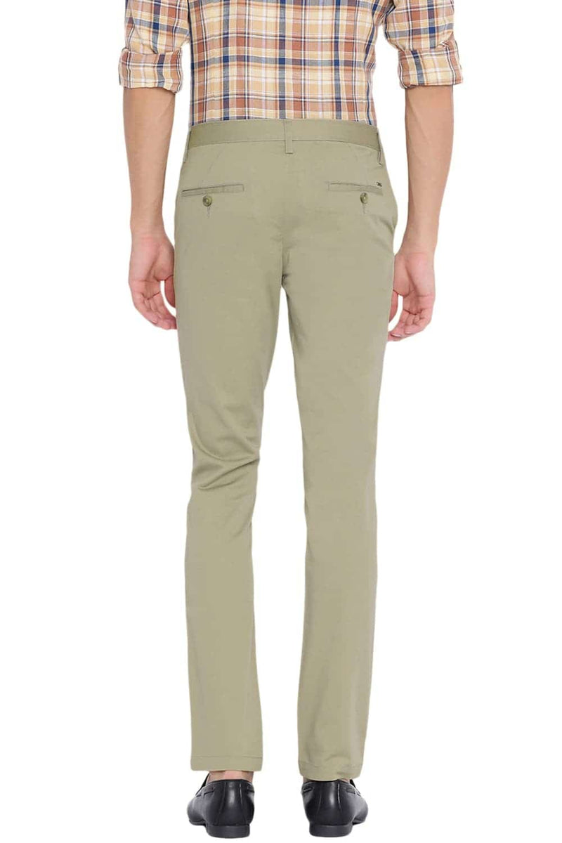 BASICS TAPERED FIT STRETCH TROUSER