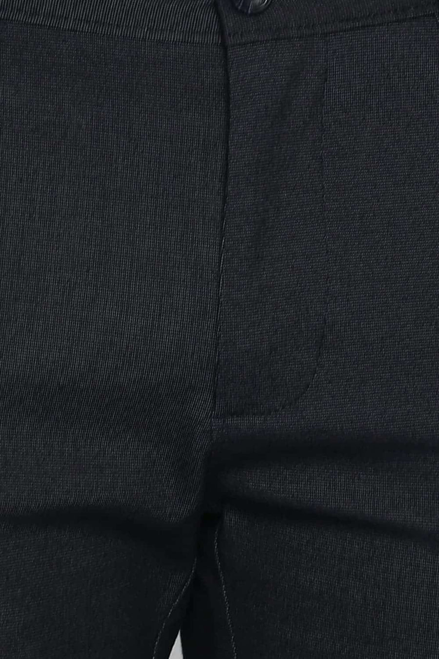 BASICS TAPERED FIT BLUE GRAPHITE STRETCH TROUSER