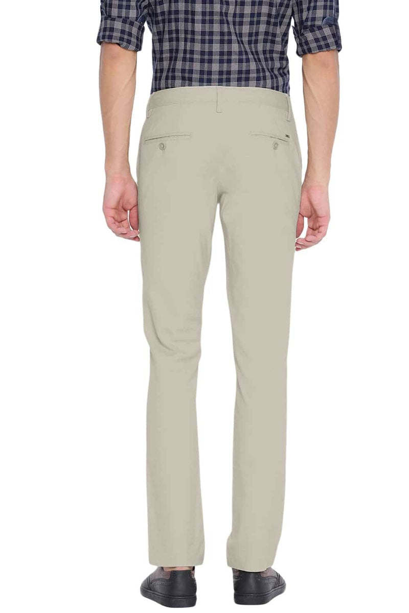 BASICS TAPERED FIT STRETCH TROUSER