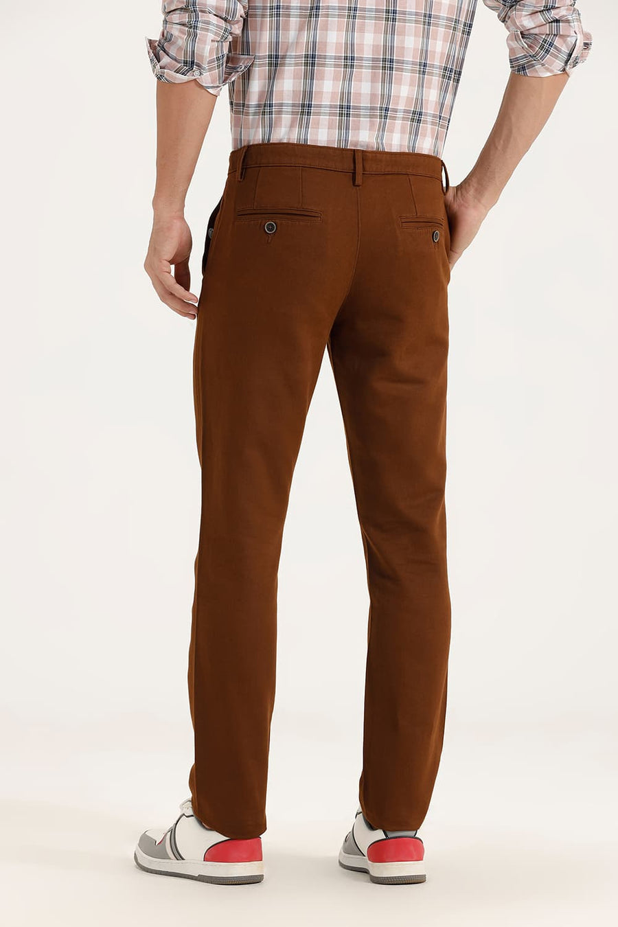 BASICS TAPERED FIT MONKS ROBE STRETCH TROUSER