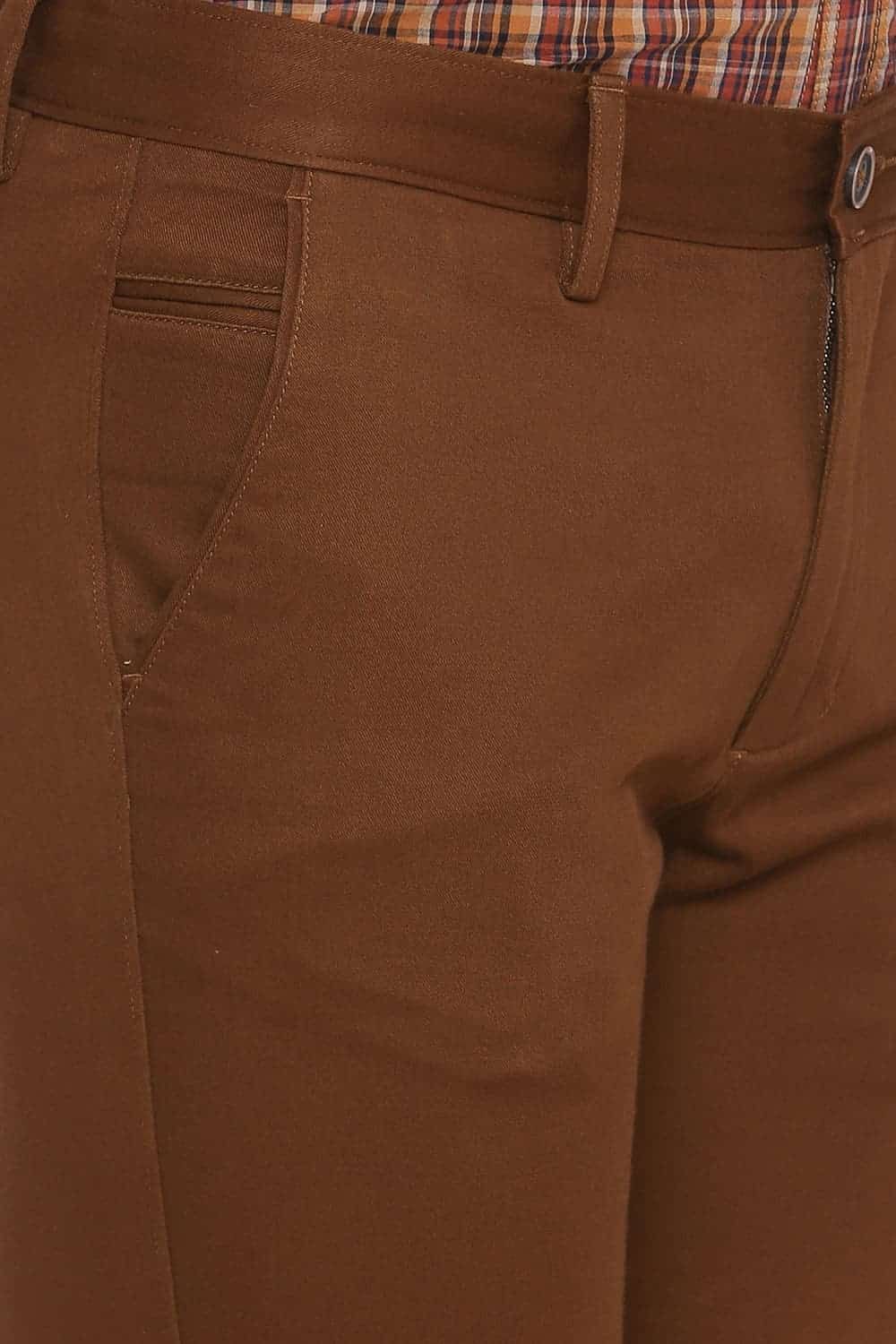 BASICS TAPERED FIT STRETCH TROUSER